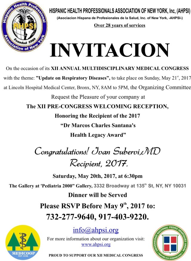 AHPSIRECEPTIONInvitaciones,2017